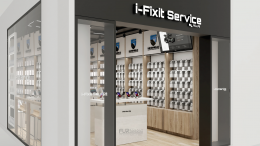 ออกแบบ ผลิต และติดตั้งร้าน : ร้าน iFixit Service by AOJAI ห้างเซ็ลทรัล แอร์พอร์ต เชียงใหม่